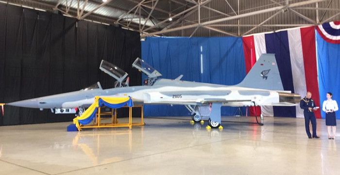 Thailand Presents First F-5 Super Tiger Modernized by Elbit Systems