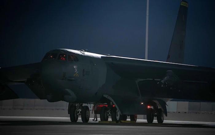 American bombers sent to Qatar to provide cover for troops leaving Afghanistan