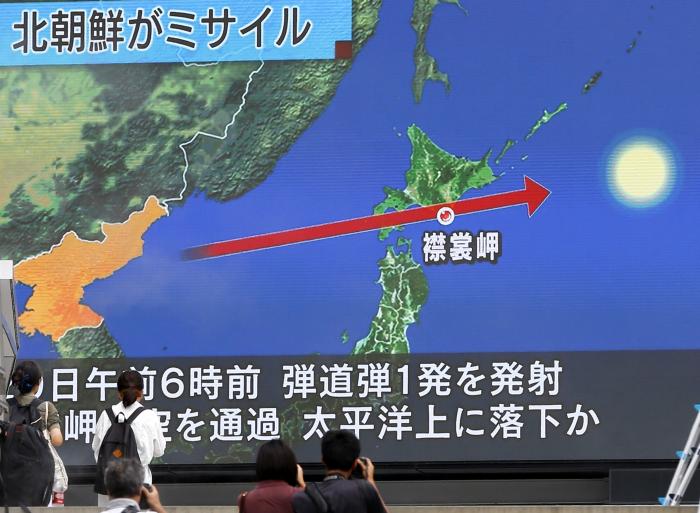 North Korea Test-Fired Ballistic Missile over Japan