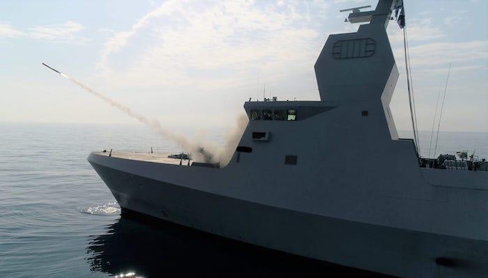 RAFAEL conducts successful live fire test of new naval system on Israeli Navy Corvette 