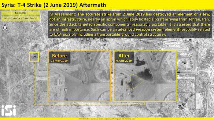 תמונות לווין חושפות: פגיעה מדויקת בבסיס T4 בסוריה בתקיפה המיוחסת לישראל
