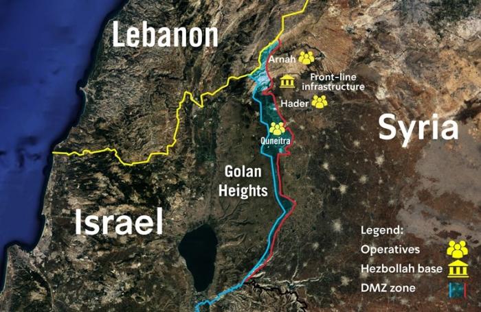 IDF Uncovers Hezbollah Cell Operating in Syrian Golan Heights