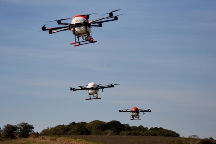 Israeli, Brazilian Companies Partner on Drone Swarm System for Precision Crop-Spraying