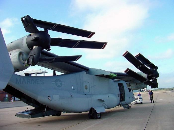 צבא ארה"ב קרקע מאות מטוסי OSPREY V-22 בגלל התרסקות מול חופי יפן 