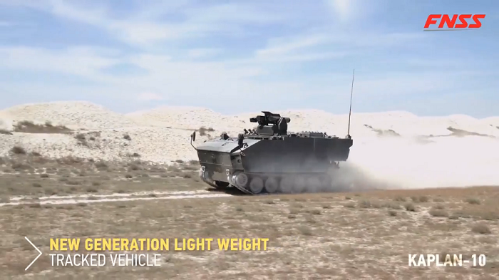 Watch: Turkish FNSS Reveals Kaplan-10 Amphibious Anti-Tank Vehicle