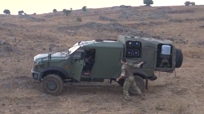 Watch: Plasan Sandcat Stormer Equipped with Spike NLOS Missiles