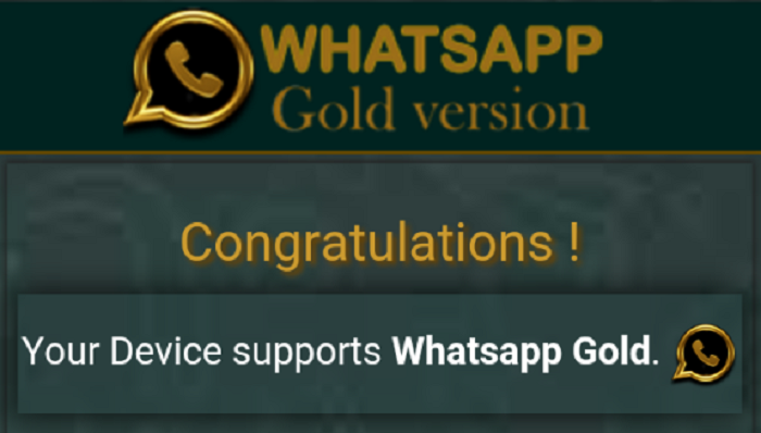 וירוס זדוני בשם "WhatsApp Gold" 
